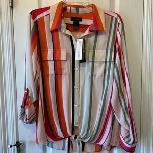 Investments Multicolor Striped Blouse